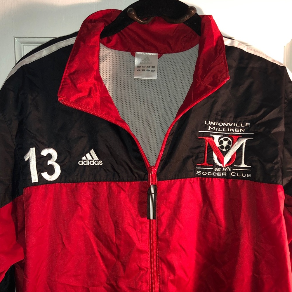 Adidas l Embroidered Windbreaker